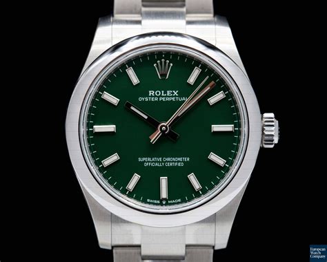 rolex green 31mm